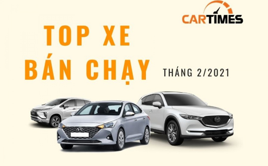 Những đại diện bán chạy nhất của từng phân khúc tháng 2/2021