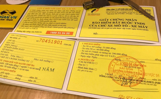 Không có bảo hiểm ô tô, xe máy bắt buộc bị phạt bao nhiêu?