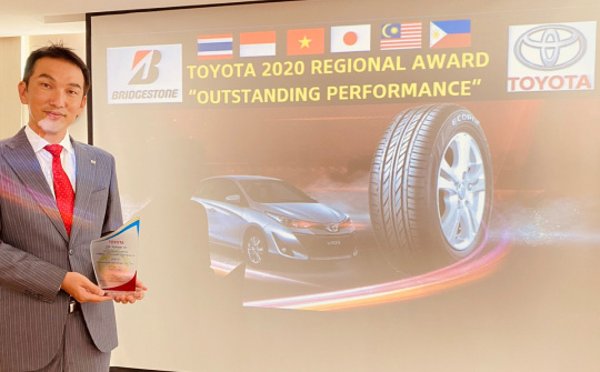 Bridgestone nhận giải thưởng danh giá từ Toyota