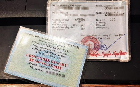 Bị mất giấy đăng ký xe máy có làm lại được không?