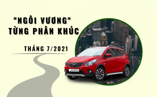 "Ngôi vương" từng phân khúc tháng 7/2021
