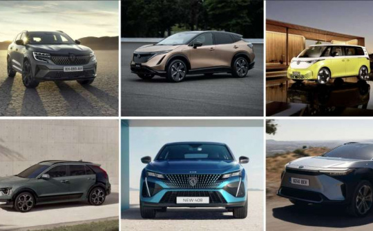 Danh sách chung kết giải thưởng "Xe của năm 2023 tại Châu Âu"