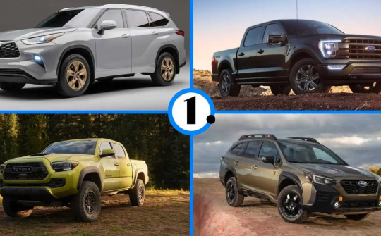 Top 20 xe ô tô bán chạy nhất tại Mỹ năm 2022