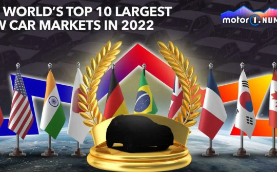 Top 10 thị trường ô tô mới lớn nhất thế giới năm 2022