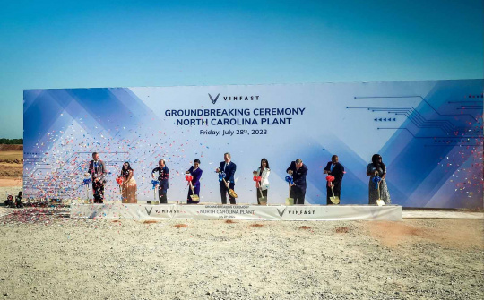VinFast khởi công Nhà máy sản xuất xe điện tại Bắc Carolina
