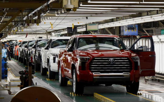 Sản lượng toàn cầu của Toyota giảm tháng thứ 8 liên tiếp trong tháng 9/2024