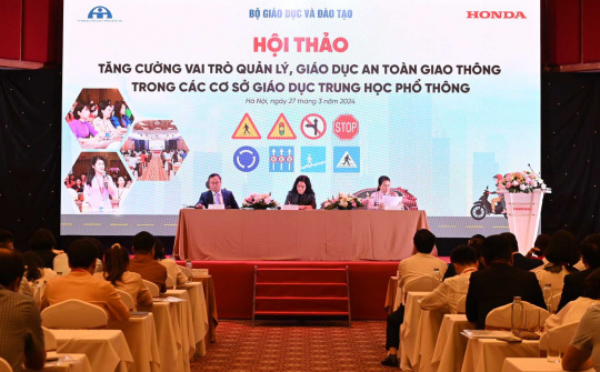 Honda Việt Nam tổ chức Hội thảo về an toàn giao thông: Giải pháp cho học sinh trung học