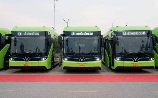 Liên Ninh chuyển đổi 100% sang xe buýt điện VinFast