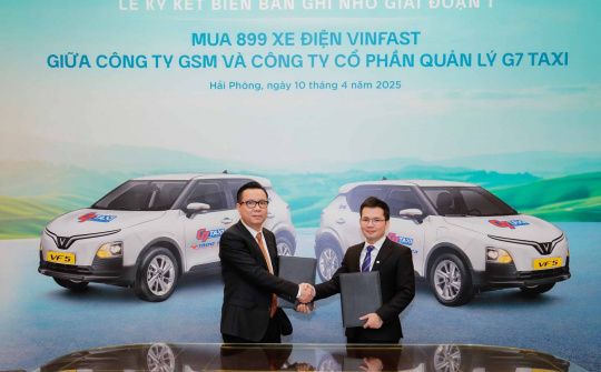 G7 Taxi dự định mua 899 xe điện VinFast
