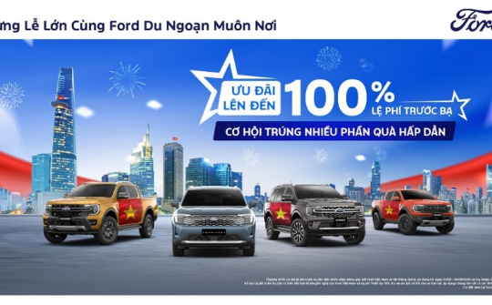 Ford Việt Nam tung ưu đãi khủng tháng 9: Hỗ trợ 100% lệ phí trước bạ, quà tặng hàng tỷ đồng