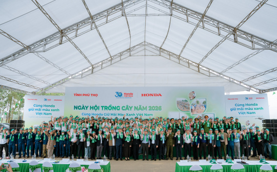 Honda Việt Nam tổ chức Ngày hội trồng cây tại Phú Thọ, trồng gần 2.000 cây xanh