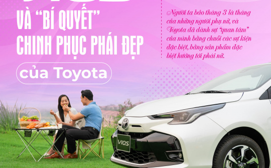 Vios và “bí quyết” chinh phục phái đẹp của Toyota