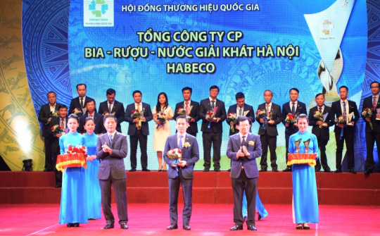 HABECO được vinh danh “Thương hiệu quốc gia” lần thứ 4 liên tiếp