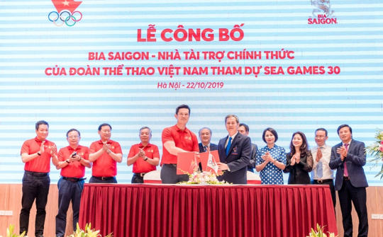 Bia Saigon đồng hành cùng Đoàn thể thao Việt Nam tham dự Sea Games 30