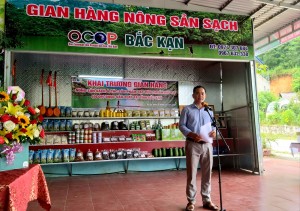 Khai trương gian hàng nông sản sạch và các sản phẩm OCOP huyện Ba Bể, tỉnh Bắc Kạn