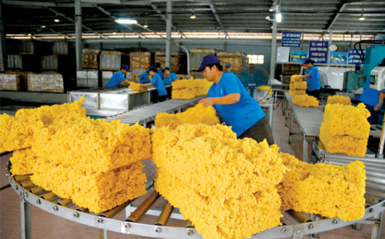 10 tháng, xuất khẩu cao su đã vượt mốc 1 tỷ USD