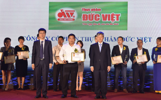 Thực phẩm Đức Việt vào Top 100 Sản phẩm - Dịch vụ Tin & Dùng 2019