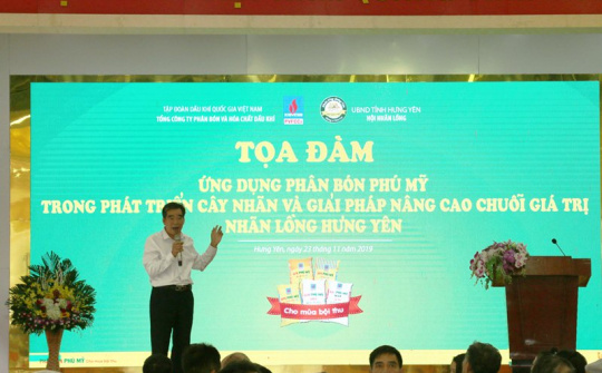 Phân bón Phú Mỹ giúp nâng cao chuỗi giá trị Nhãn lồng Hưng Yên