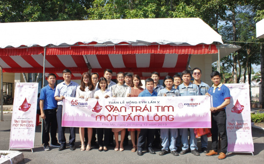 Nhiệt điện Phú Mỹ hưởng ứng phong trào Tuần Lễ Hồng EVN lần V