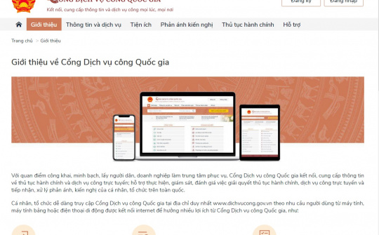 Tất cả các dịch vụ cấp điện 4 của EVN kết nối Cổng Dịch vụ công Quốc gia