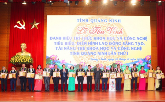 9 cá nhân của Than Núi Béo được tôn vinh danh hiệu trí thức KHCN tiêu biểu