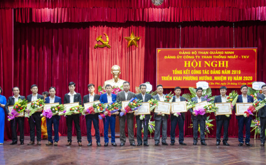Năm 2020, Than Thống Nhất sẽ tiếp tục làm tốt công tác xây dựng Đảng