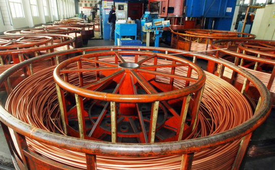 Giá đồng đi xuống bất chấp số liệu tích cực về nền kinh tế Trung Quốc