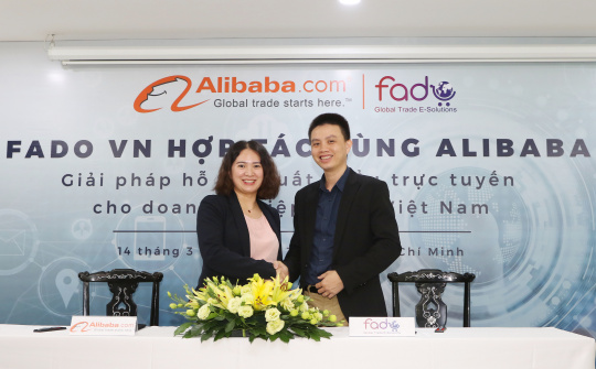 Công bố hợp tác giữa Alibaba.com và Fado.vn
