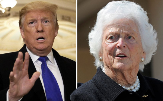 Quốc tế nổi bật: Bà Barbara Bush không ưa Donald Trump