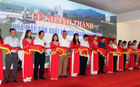 Khánh thành nhà máy gỗ MDF tổng mức đầu tư hơn 1.440 tỷ đồng