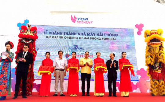 Top Solvent khánh thành Nhà máy cảng Hải Phòng trị giá 13 triệu USD