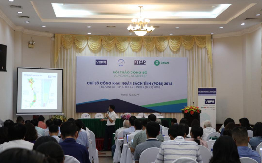 Chỉ số công khai Ngân sách tỉnh (POBI) 2018: Vĩnh Long đứng đầu