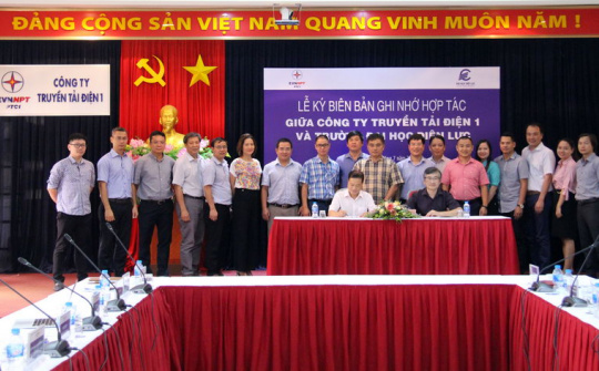Trường Đại học Điện lực ký biên bản ghi nhớ hợp tác với công ty truyền tải Điện 1