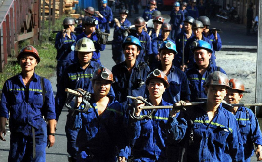 Thợ lò của TKV tăng trên 500 lao động