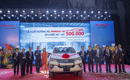 Toyota Việt Nam tiếp tục tăng trưởng trong nửa đầu năm 2019