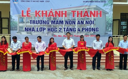 PV GAS xây trường cho hàng ngàn học sinh kịp đón năm học mới