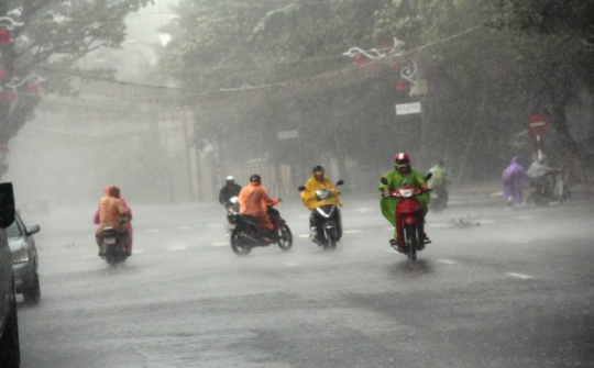 Thời tiết 14/9: Miền Trung mưa trên diện rộng