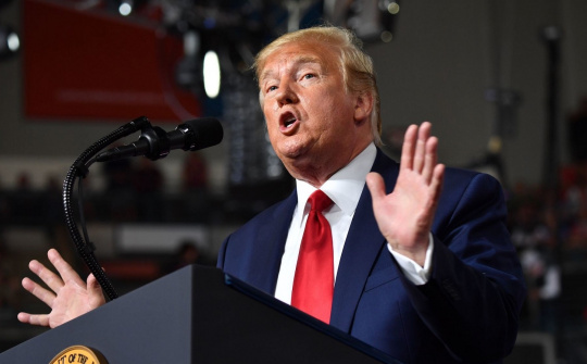 [Tin ảnh] Ông Trump thoải mái trước Trung Quốc