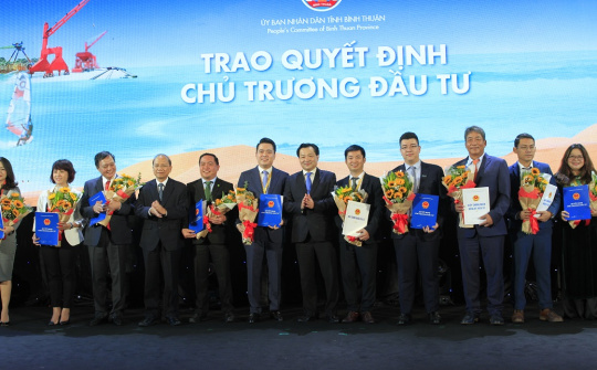 Dòng vốn đầu tư kỷ lục vào Bình Thuận