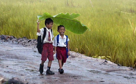 Hôm qua em tới trường