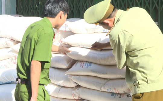 Tạm giữ 5,1 tấn đường tinh luyện không có giấy tờ hợp pháp