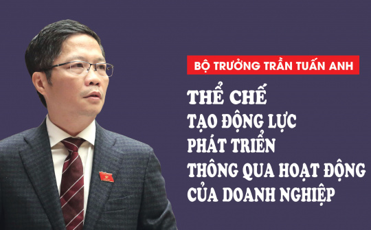 Bộ trưởng Trần Tuấn Anh: Thể chế tạo động lực phát triển thông qua hoạt động của Doanh nghiệp