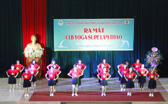 Ra mắt Câu lạc bộ Yoga Supe Lâm Thao