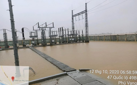 Cập nhật tình hình cấp điện tại miền Trung do ảnh hưởng mưa lũ