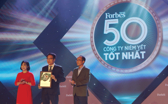 PV GAS lần thứ 8 liên tiếp nhận Vinh danh của Forbes “Top 50 công ty niêm yết tốt nhất Việt Nam"