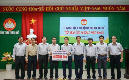 EVNNPT chia sẻ cùng nhân dân miền Trung khắc phục hậu quả mưa lũ