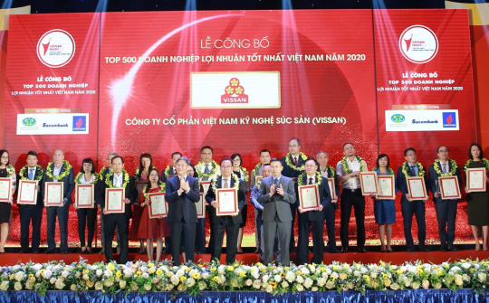 Vissan được vinh doanh Top 500 Doanh nghiệp lợi nhuận tốt nhất Việt Nam năm 2020