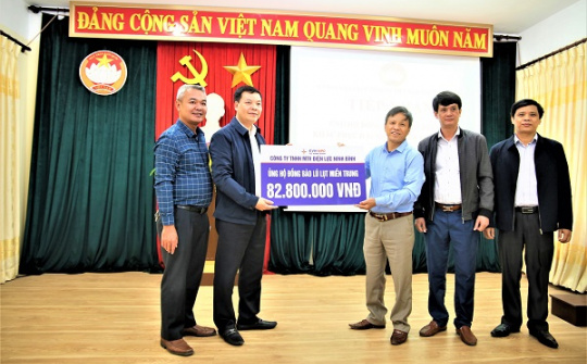 EVNNPC chung tay ủng hộ đồng bào miền Trung, khắc phục hậu quả thiên tai