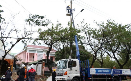 EVN cập nhật tình hình khắc phục hậu quả do cơn bão số 9 (MOLAVE)