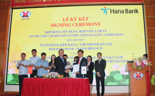 TKV ký hợp đồng tín dụng hợp vốn 1.150 tỷ đồng với Ngân hàng Keb Hana
